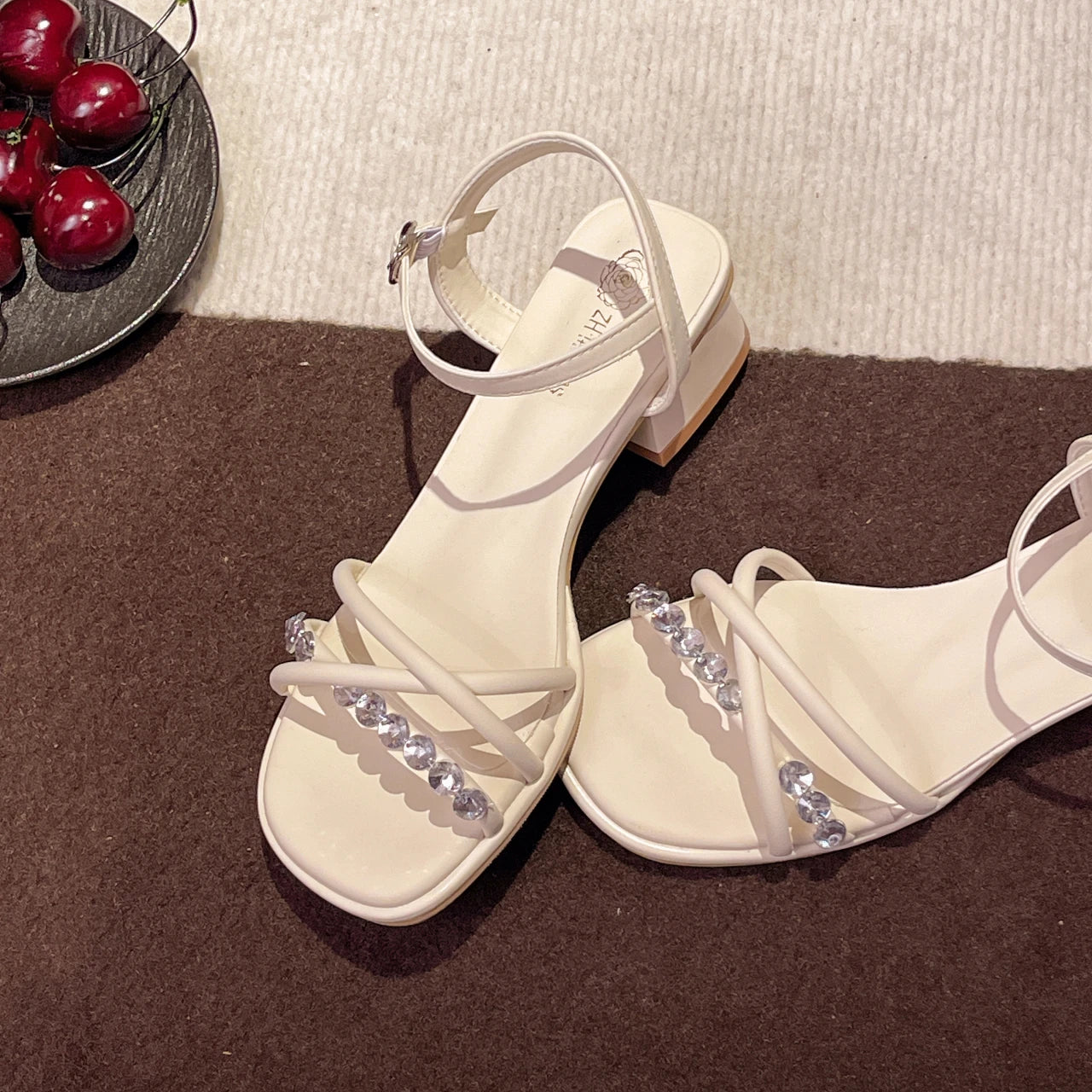 2025 NEW Sandals for Women Women'S Spring and Summer Fashion Leather Open Toe Sandals Strap Sandals for Women