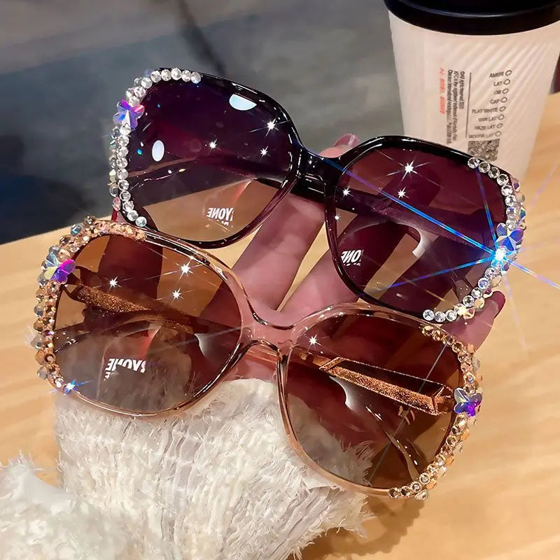 NEW Fashion HD Diamond Polarized Sunglasses Women Sun Glasses Ladies Driving Eyewear Woman UV400 Vintage Sun Glasses