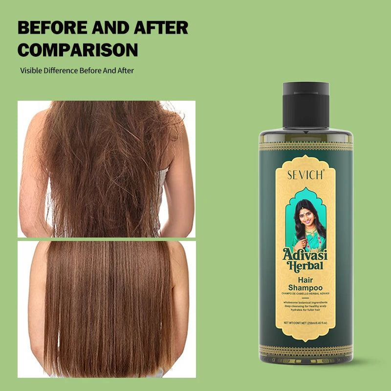 250ml Original India Adivasi shampoo Herbal Hair Care For Fast Hair Growth Anti Hair Loss Stabilize Hair Roots Nourish Shampoo