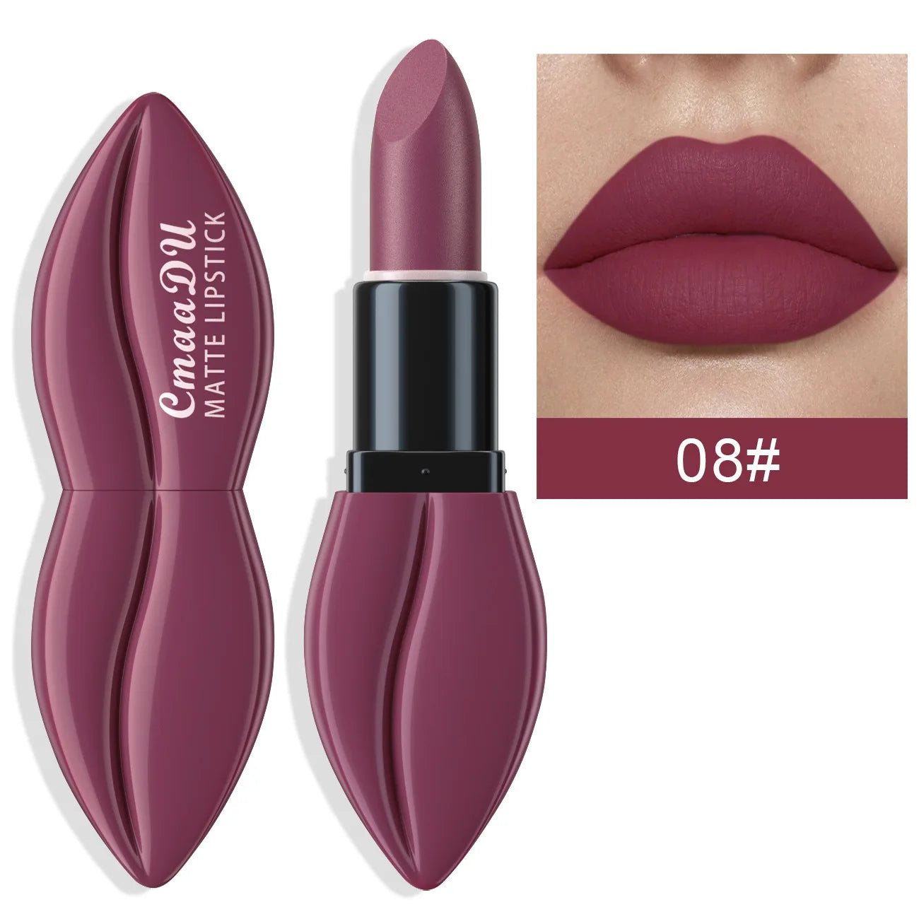 Natural Smooth Matte Waterproof Velvet Nude Lipstick Sexy Red Brown Lip stick Pigments Makeup Lipgloss Long Lasting Profissional
