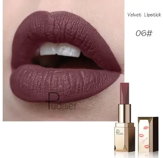 New Sexy Nude 26 Color Cosmetics Lip Stick Moisturizer Long Lasting Lips Batom Makeup Matte Black Lipstick Waterproof maquiagem
