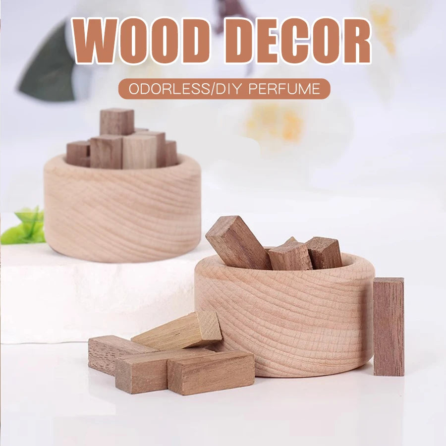 No perfume wood aroma diffuser home fragrance accessories room decor wooden ornaments aromatherapy car air freshener decorations