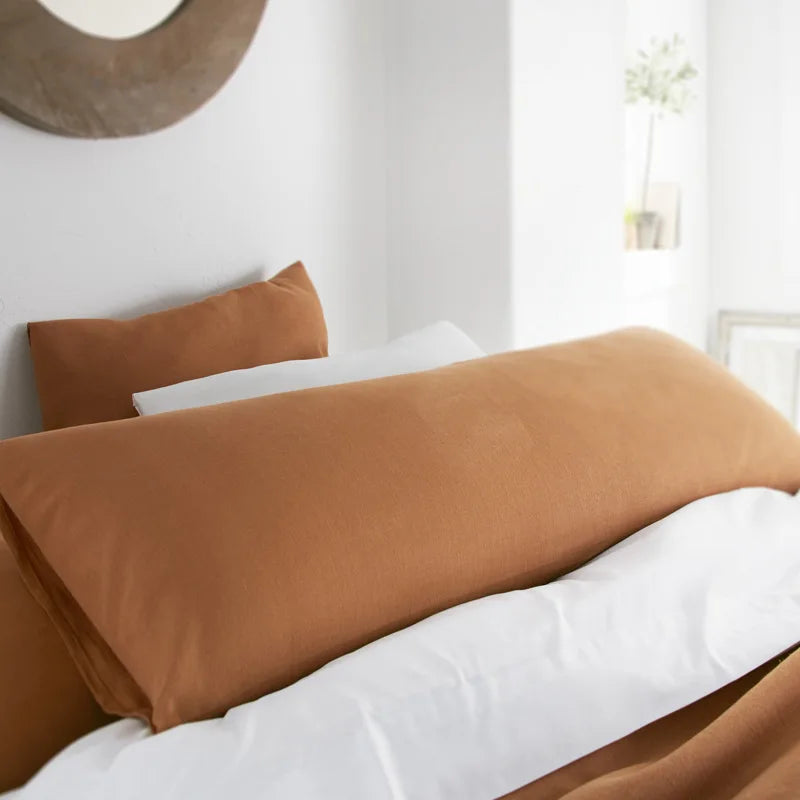 100% Pure Linen Pillow Case Double Long Pillowcase Euro Sham for Bed,Custom Size Envelope Cushion Cover Antibacterial Anti-mite