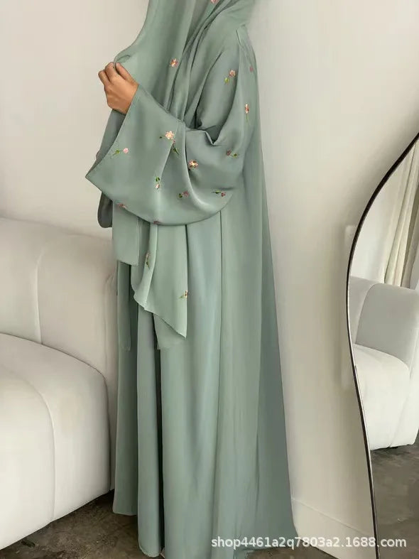 Eid Women Dress Abaya Hijab Muslim Jalabiya Ramadan Embroidery Vestidos Islam Party Dresses Long Robe Morocco Dubai Kaftan