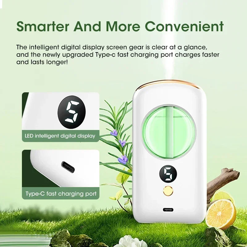 40ml Wall Mounted Essential Oils Diffuser Aroma Diffuser 5 Modes Air Freshener With Night Light Toilet Home Room Fragrance Gift