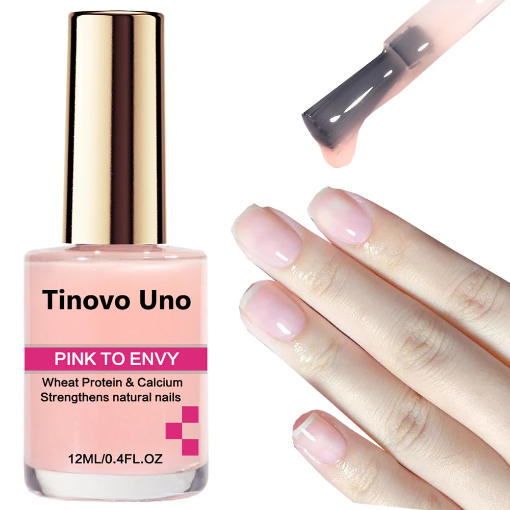 Tinovo Uno Metallic Nail Polish Mirror Red Regular Normal Nail Lacquer QuicK Dry Shimmer Manicure Growth Bright Oil Top Finish