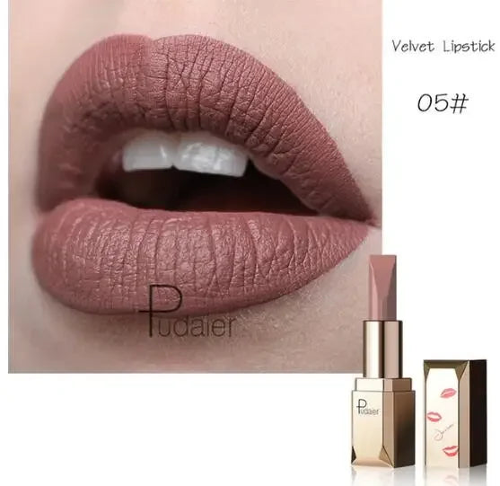 New Sexy Nude 26 Color Cosmetics Lip Stick Moisturizer Long Lasting Lips Batom Makeup Matte Black Lipstick Waterproof maquiagem