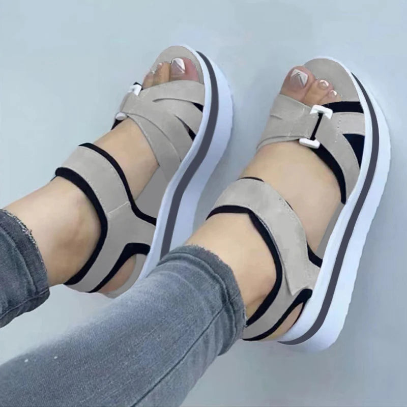 Summer Women Shoes Sandals Soft Women Shoe Breathable Walking Shoes Wedge Sandals Ladies Casual Women Sandal Female Footwear