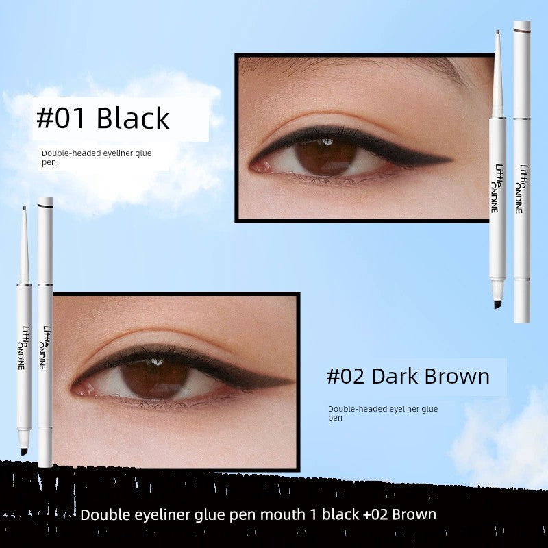 Aoting Double-Headed Not Smudge Decolorizing Eyeliner