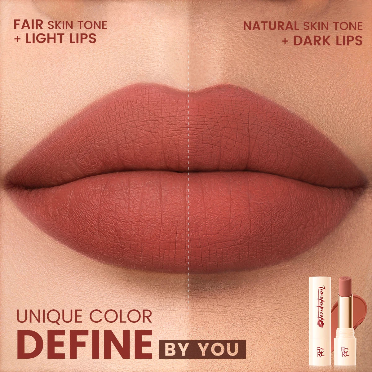 FOCALLURE Lightweight Matte Lipstick Waterproof Transferproof Lip Balms High Pigmented Moisturizing Lip Tints Makeup Cosmetics