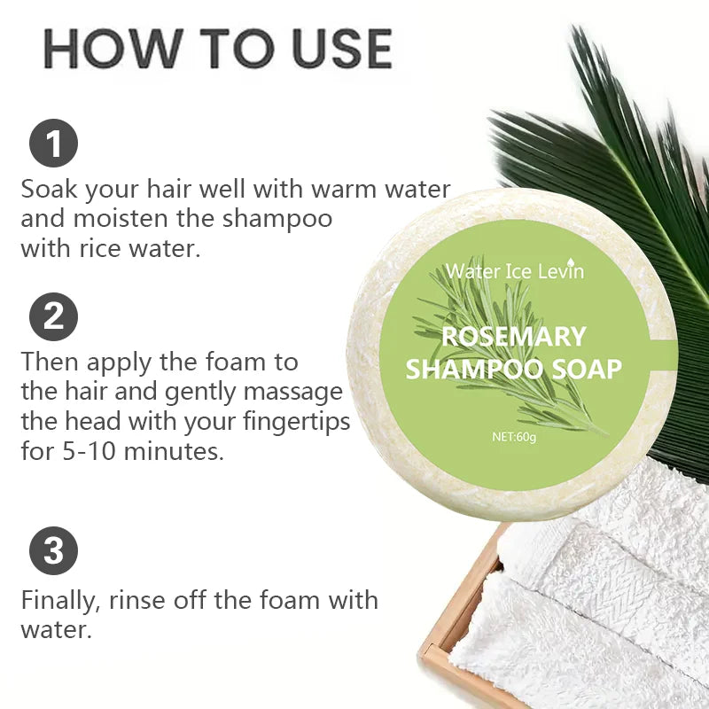 Organic Rosemary Hair Growth & Strengthening Shampoo Bar