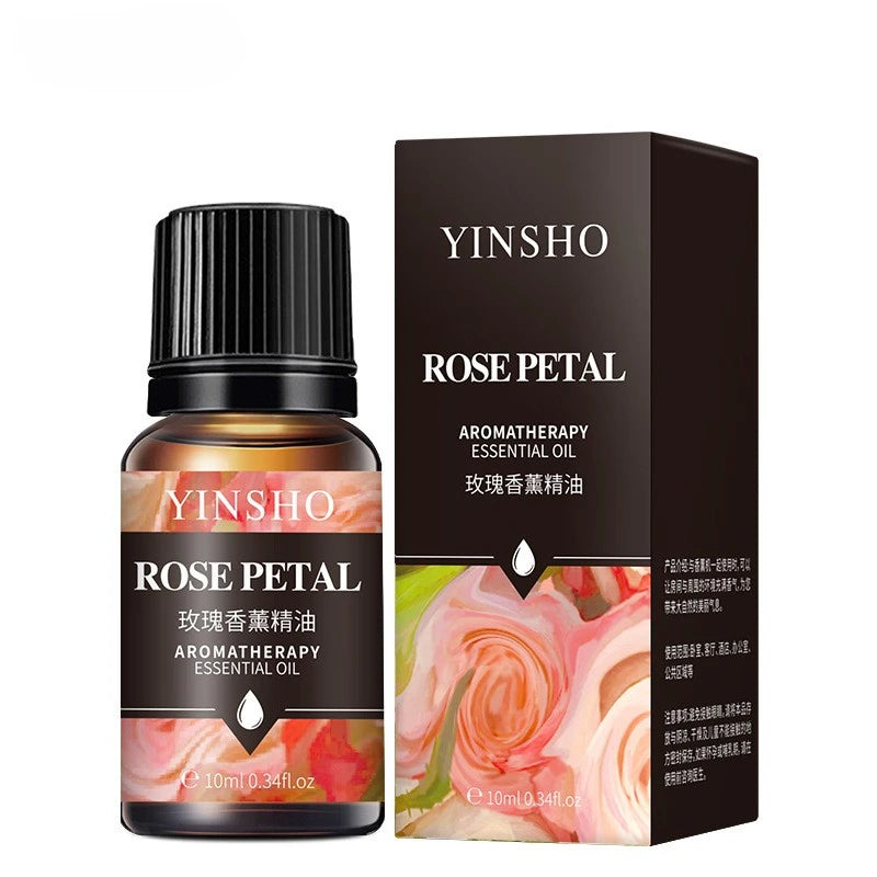 17 Flavors 10ml Essential Oils For Aroma Diffuser AirHumidifier Home Water-soluble Lavender Rose Eucalyptus White Peach Oolong
