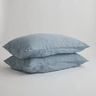 100% Pure Linen Pillow Case Double Long Pillowcase Euro Sham for Bed,Custom Size Envelope Cushion Cover Antibacterial Anti-mite