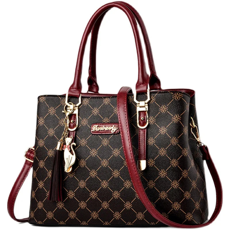 2025 Fashion New Women's Handbag High Quality Large Capacity Crossbody Bag Classic Retro Shoulder Bag Commuter Tote Bag Women