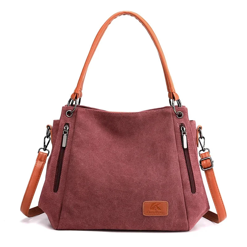 Casual Canvas Women Shoulder Crossbody Bags for Women High Quality Messenger Bag Large Capacity Ladies Travel Hand Bags Sac