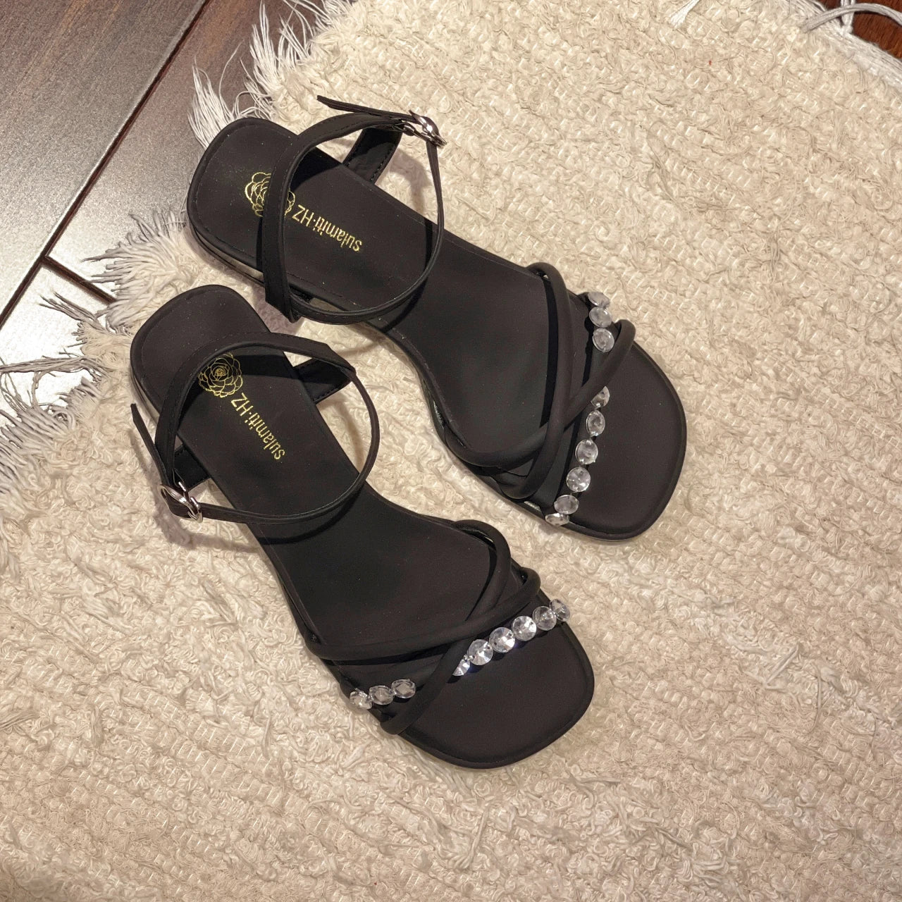 2025 NEW Sandals for Women Women'S Spring and Summer Fashion Leather Open Toe Sandals Strap Sandals for Women