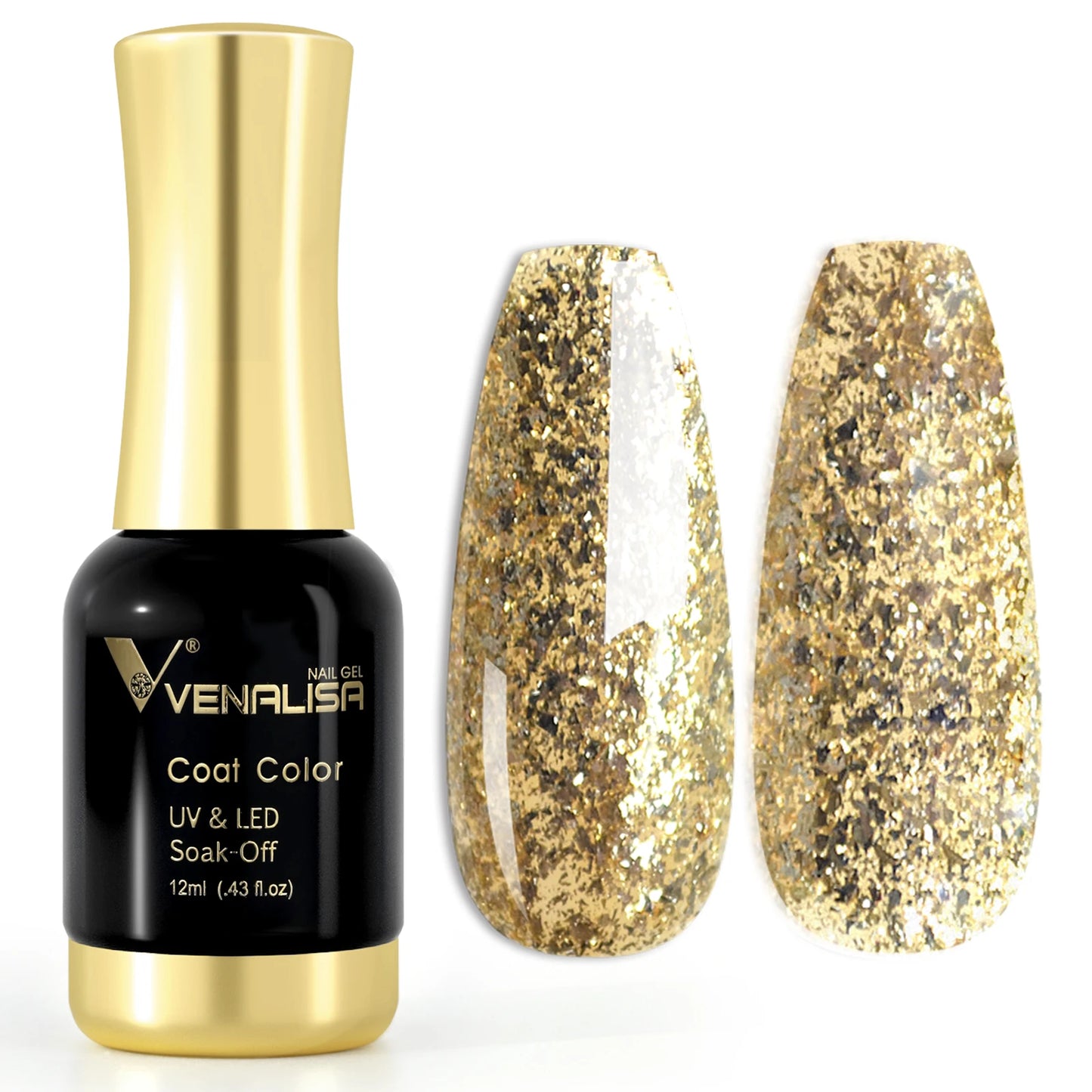 Venalisa 12ml Tempered Top Coat Bright Effect LongWear Color Natural Pink Nude Nail Gel Polish High Quality Platinum Gel Varnish