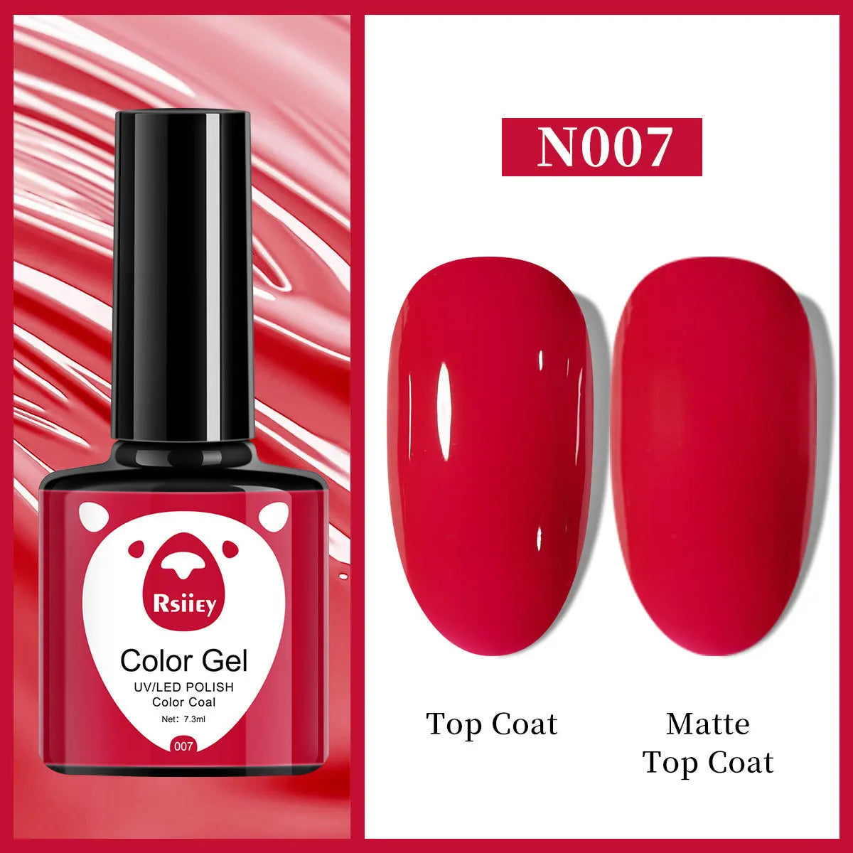 1pcs 7.3ml White Gel Nail Polish French Manicure Gel Polish Semi Permanent Soak Off UV Gel Varnish Base Top Coat Winter Nail 105