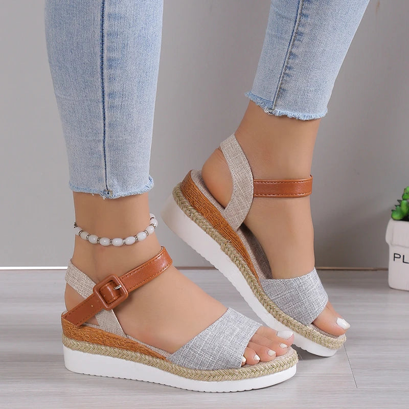 Shoes Sandals Women Summer Fashion Wedge Ladies Shoes Party Women's Sandals Plus Size Footwear Sandals Female