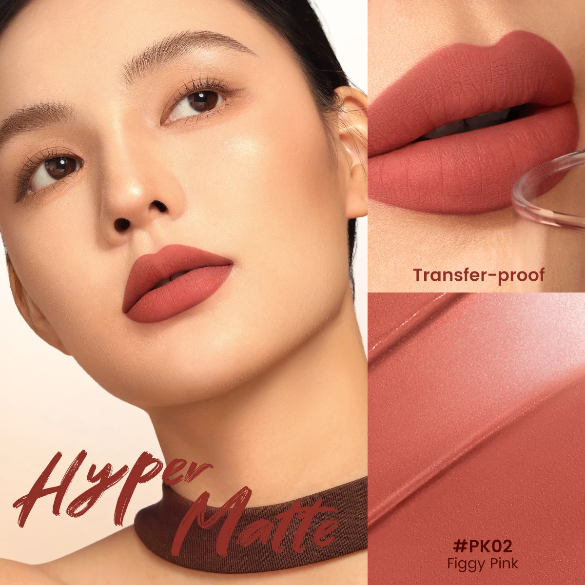 FOCALLURE Lightweight Matte Lipstick Waterproof Transferproof Lip Balms High Pigmented Moisturizing Lip Tints Makeup Cosmetics
