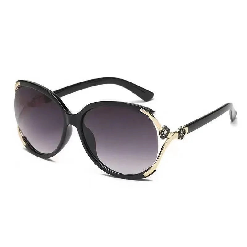 New Large Frame Sunglasses Women's Retro Luxury Brand Designer Sun Glasses Fashion Outdoor Travel UV400 Shades Driving Goggles
