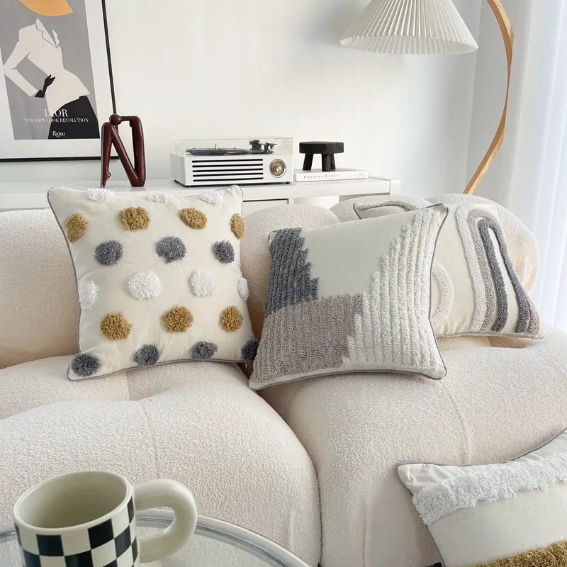 Cotton Linen Bohemian Pillowcases Sofa Living Room Home And Decoration Pillow Cover Bedside Backrest Tassel Cushion Cover