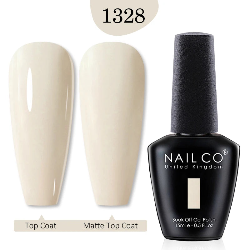 NAILCO 15ml Gel Nail Polish Semi-permanent Hybrid Varnish Black Red Color Gel Polish Nail Art UV Nail Supplies For Professionals