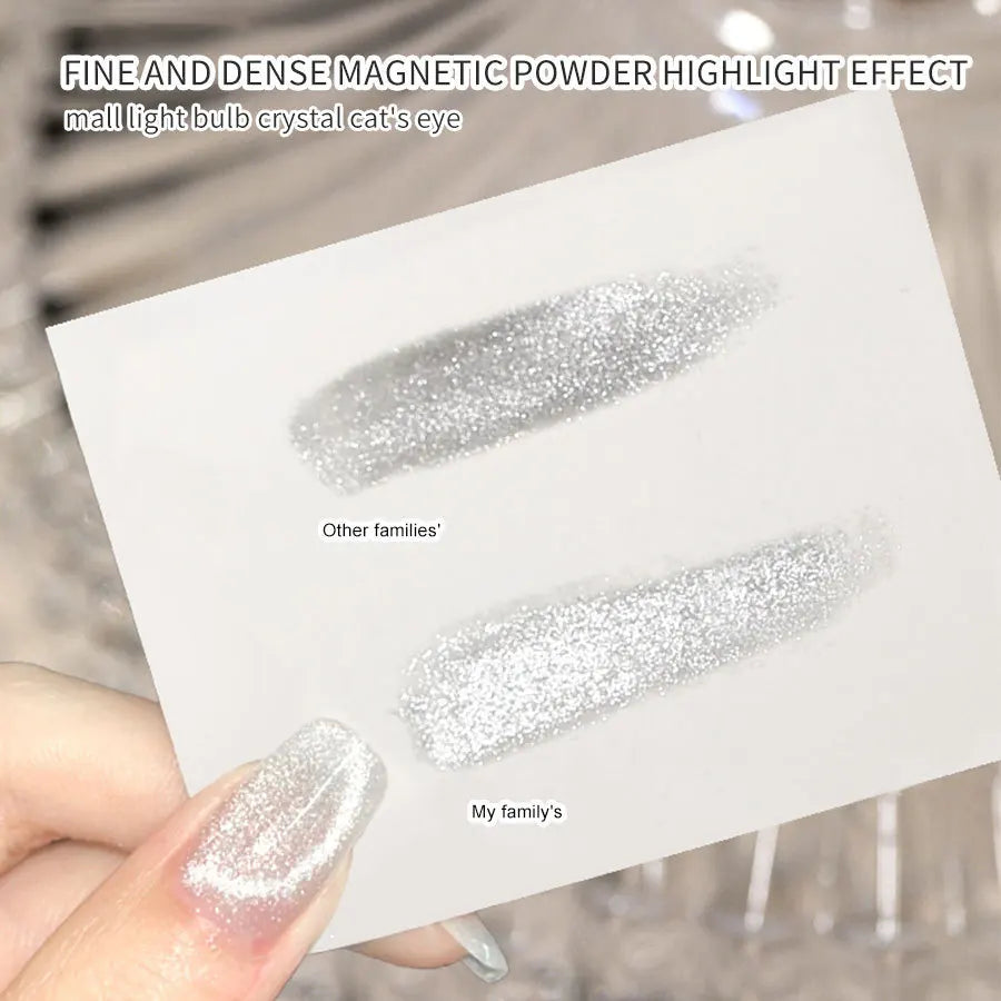 Universal Cat Eye Gel Nail Polish Magnetic Gel Polish for Nail Art Semi Permanent Glitter Varnish Top Coat for Nail Design