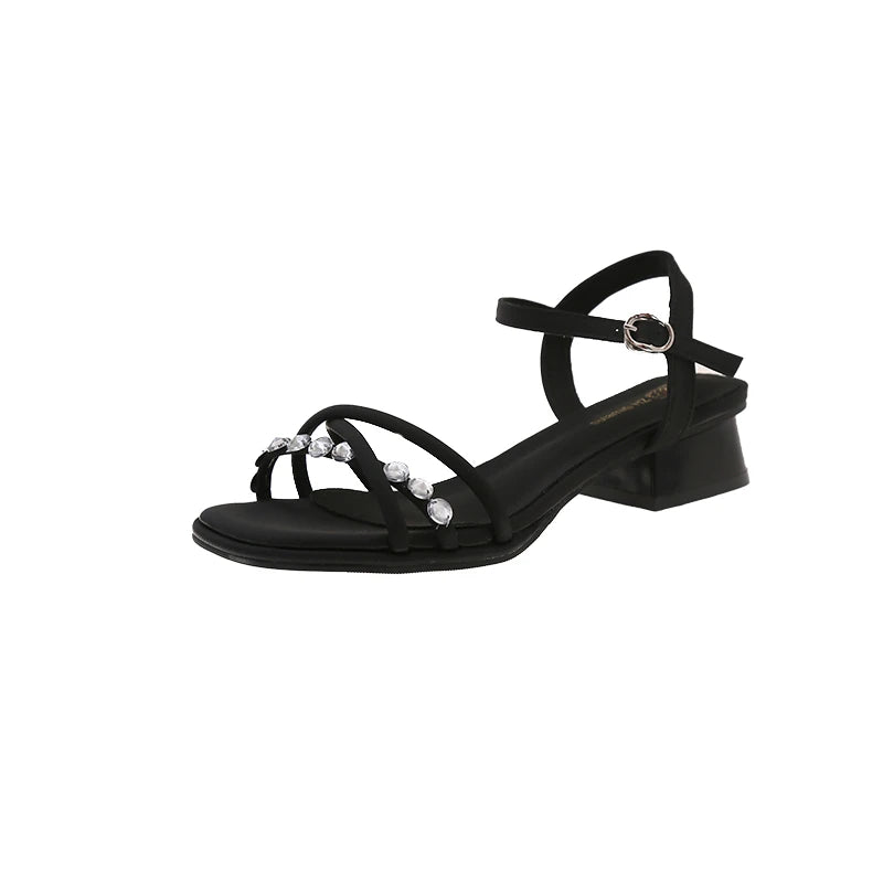 2025 NEW Sandals for Women Women'S Spring and Summer Fashion Leather Open Toe Sandals Strap Sandals for Women