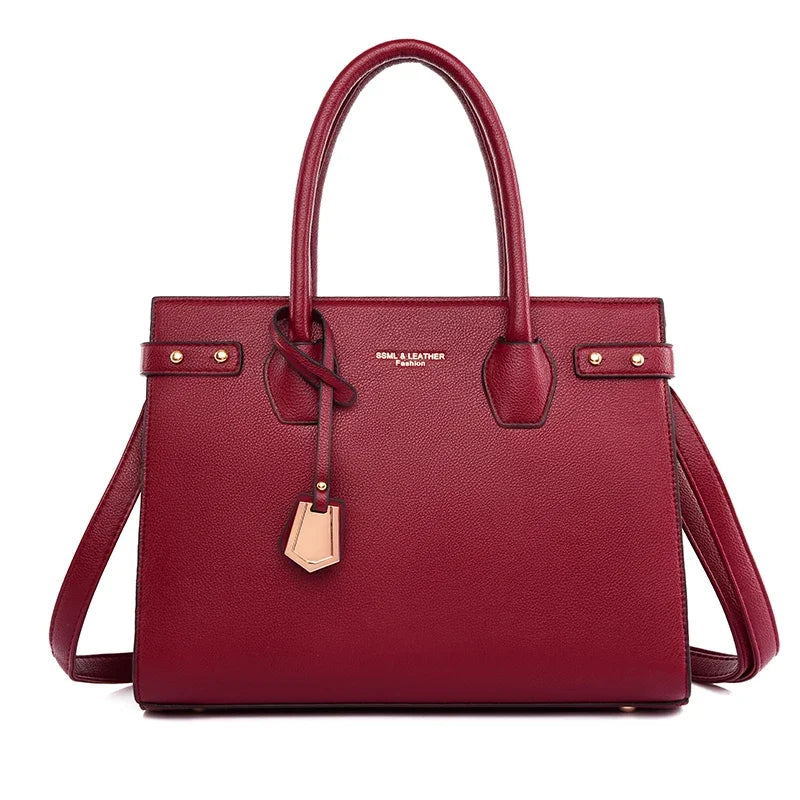 Genuine Handbags for Women 2025 New Luxury Ladies Hand Bags Female Leather Shoulder Top-Handle Crossbody Bags Casual Tote Sac