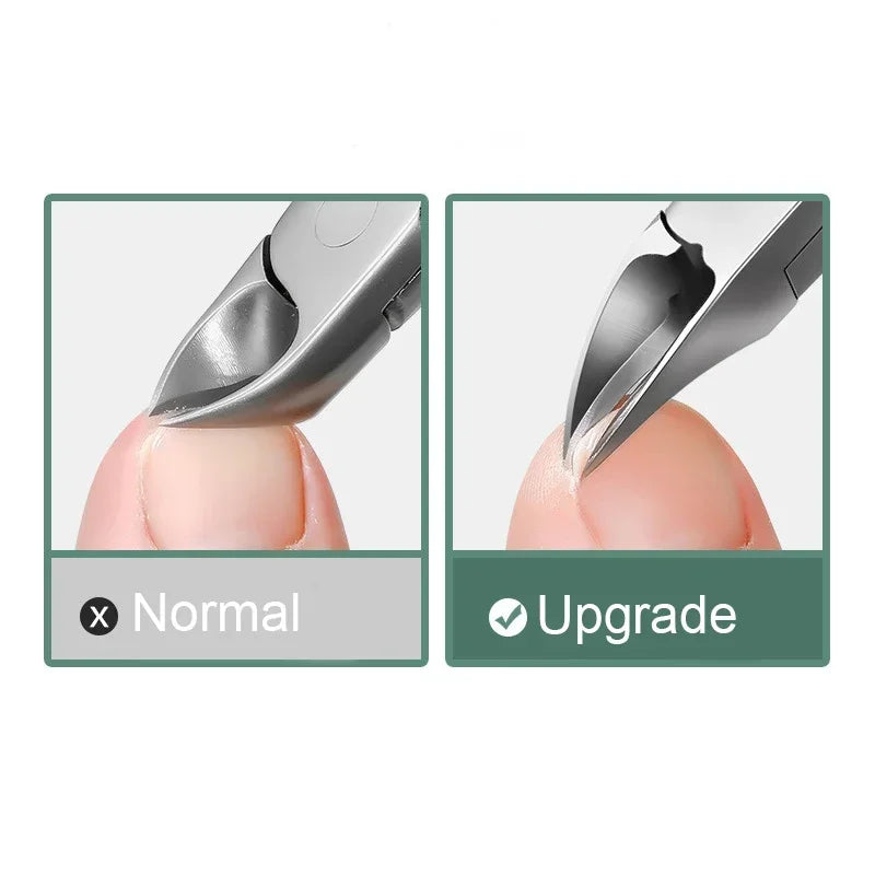 Profissional Toe Nail Clippers, cortador, ferramenta unha encravada, unhas grossas, pele morta,super afiada