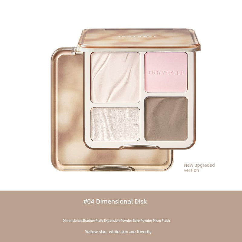 Juduo JudydoLL Repair Highlight Comprehensive Makeup Palette Two-Color Matte Brightening Three-Dimensional Shadow Nose Shadow Blush Powder