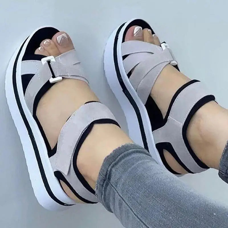 Summer Women Shoes Sandals Soft Women Shoe Breathable Walking Shoes Wedge Sandals Ladies Casual Women Sandal Female Footwear
