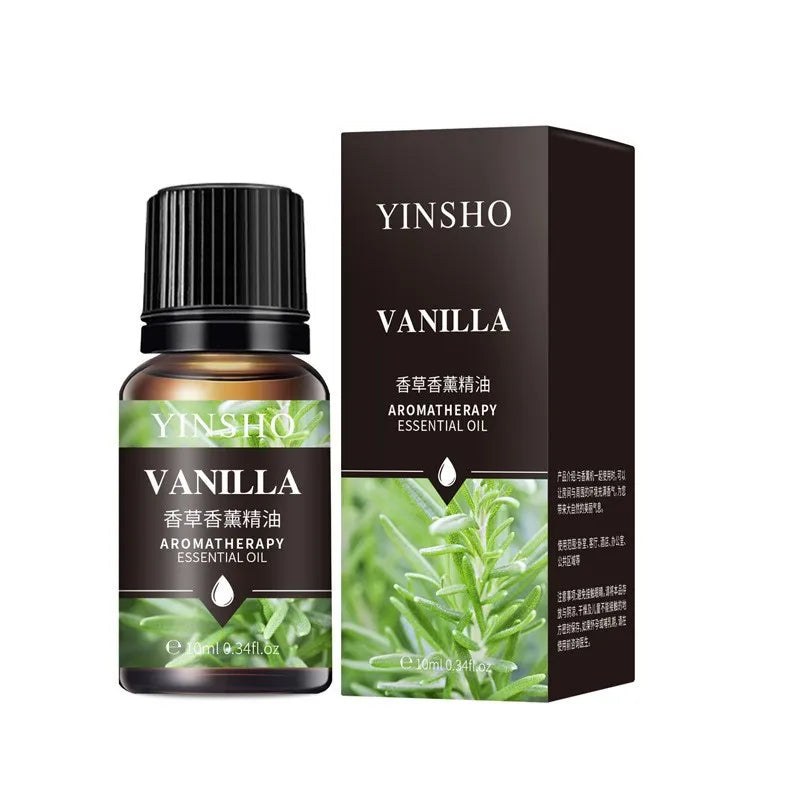 17 Flavors 10ml Essential Oils For Aroma Diffuser AirHumidifier Home Water-soluble Lavender Rose Eucalyptus White Peach Oolong