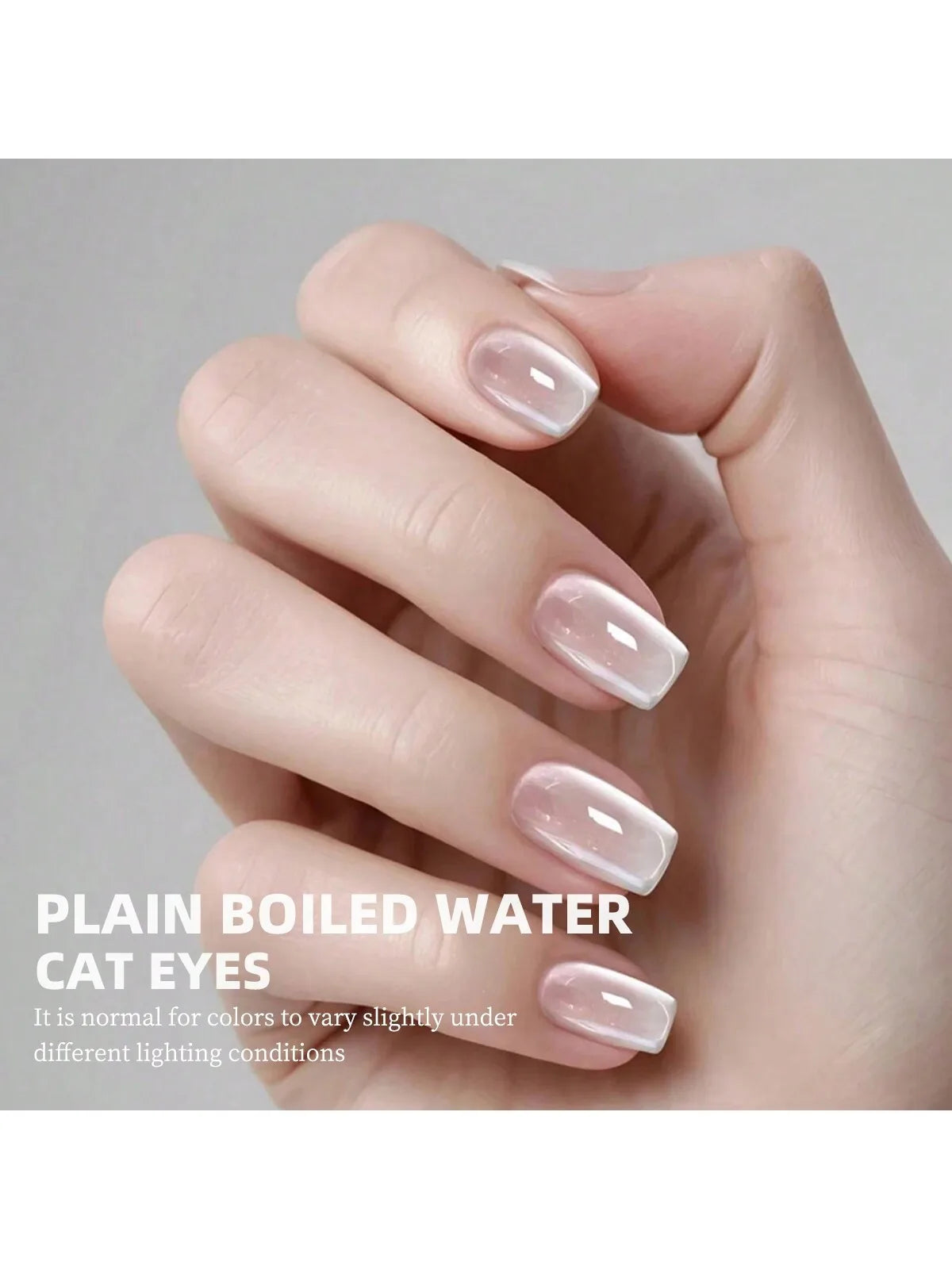 5PCS Glass bead cat's eye nail art 2025 new wine red white moonlight crystal cat's eye combination
