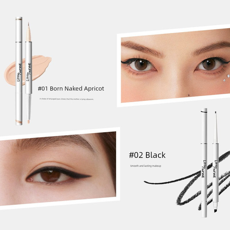 Aoting Double-Headed Not Smudge Decolorizing Eyeliner