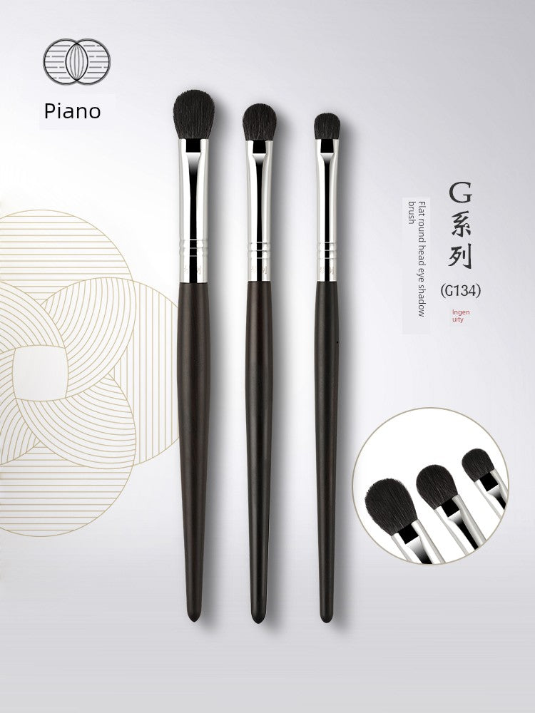 Piano Makeup Brush G Series G134 Flat round Head Color Brush Coloring Brush Eye Shadow Brush Animal Hair One Pack