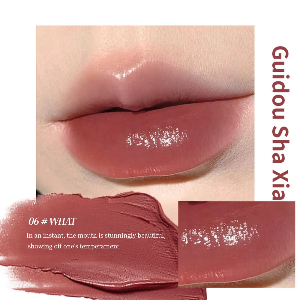 Water Lipstick – Sheer Long-Lasting Lip Gloss Stick, Glowy & Glossy Texture, Moisturizing, Transparent & Buildable Color