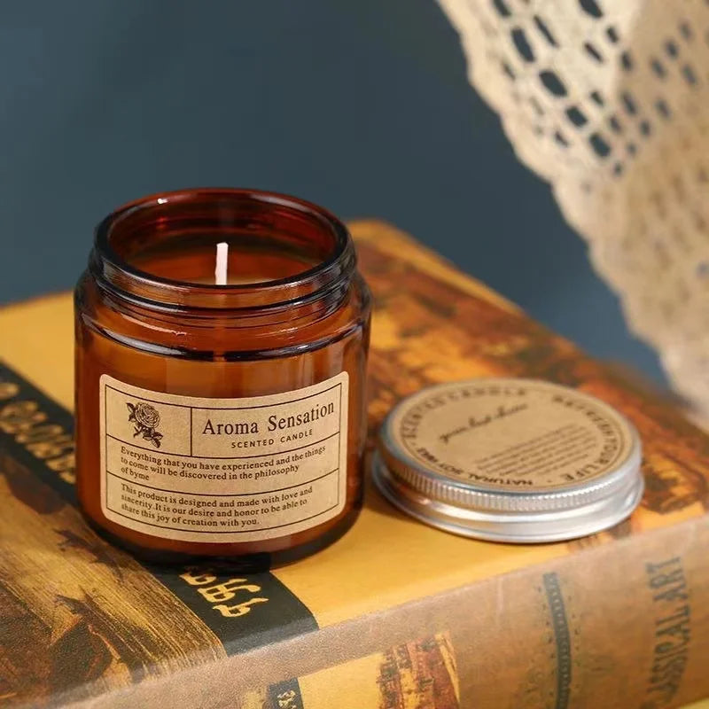 Aromatherapy essential oil candle smokeless soybean candle cup household fragrance ornament souvenir