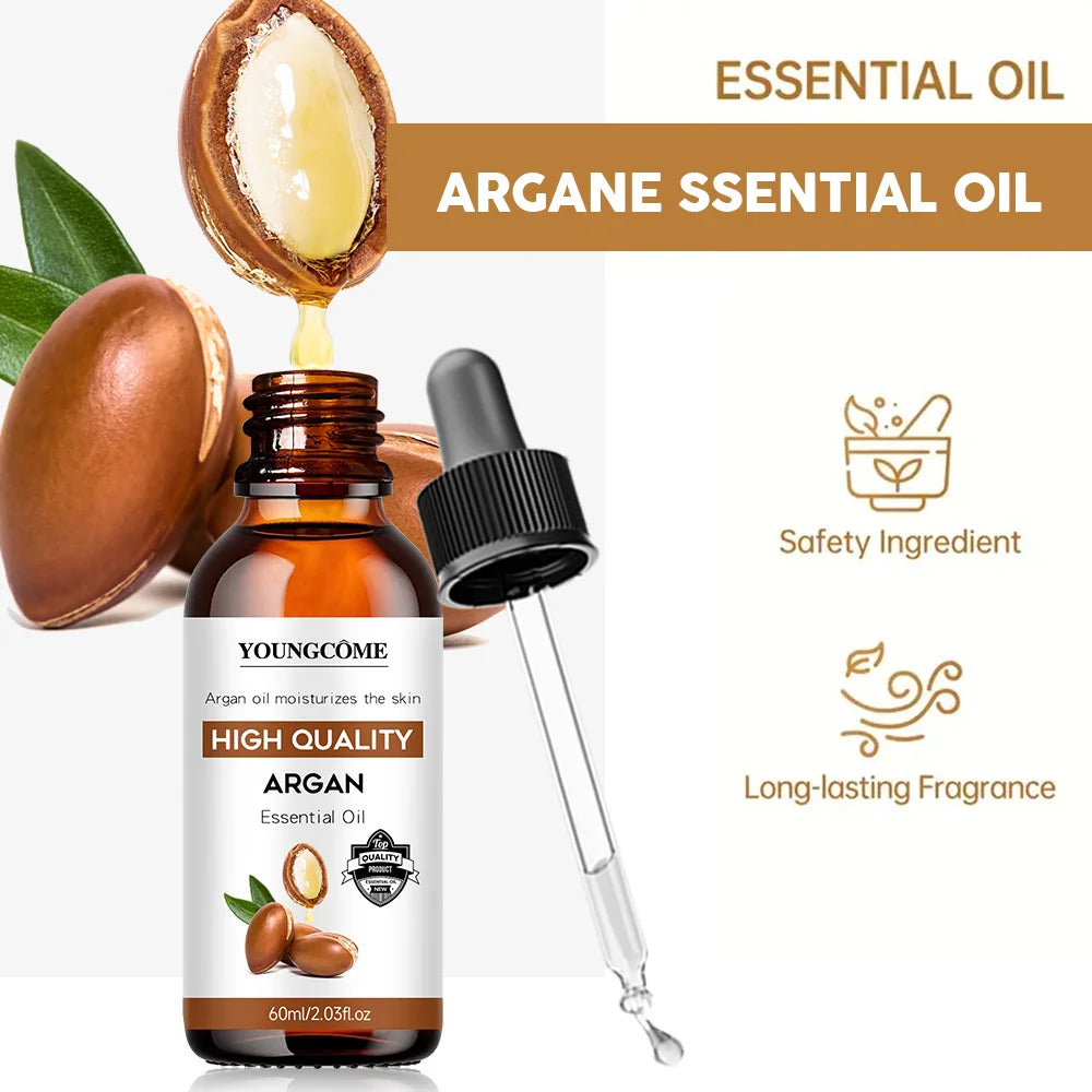 Argan Oil Soft Moisturize Body Skin Adds Shine Enhances natural luster for healthy-looking hair Repairs Damage Strengthens Hair