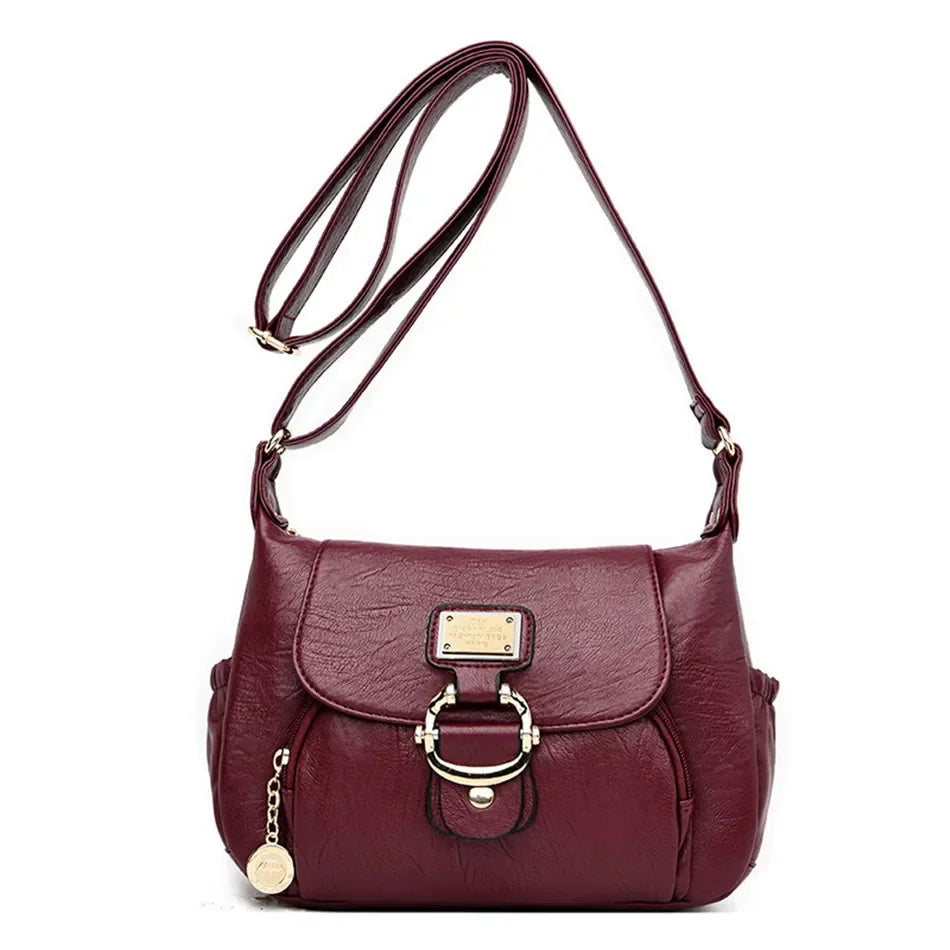 Ladies Luxury Brand Handbags Sac A Main Crossbody Bags for Women 2025 Leather Shoulder Bags Female Messenger Bag Soft Flap Bag