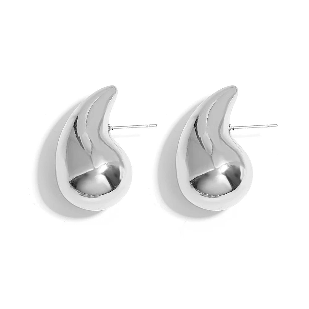 Korea's New Design Fashion JJewelry 14K Gold Plated Luxury Zircon Water Drop Earrings Elegant Women's Wedding Party Accessories