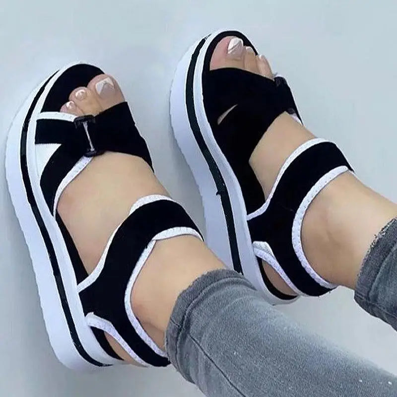 Summer Women Shoes Sandals Soft Women Shoe Breathable Walking Shoes Wedge Sandals Ladies Casual Women Sandal Female Footwear