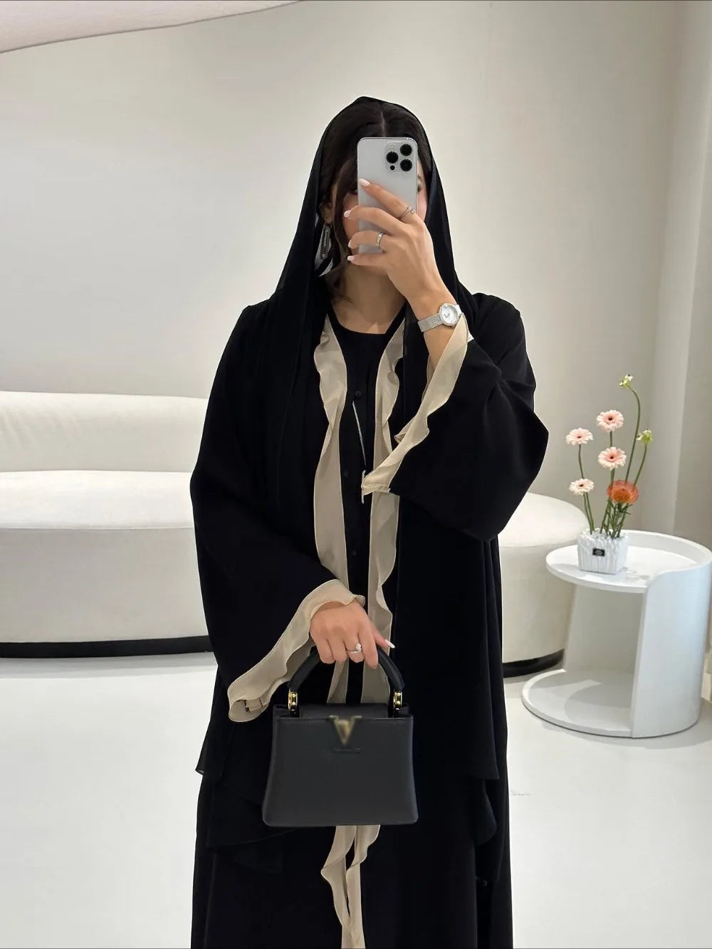 Eid Women Abaya Dress Ruffle Hem Cardigan Muslim Ramadan Open Party Long Dresses Caftan Robe Jalabiya Morocco Dubai Kaftan 2025