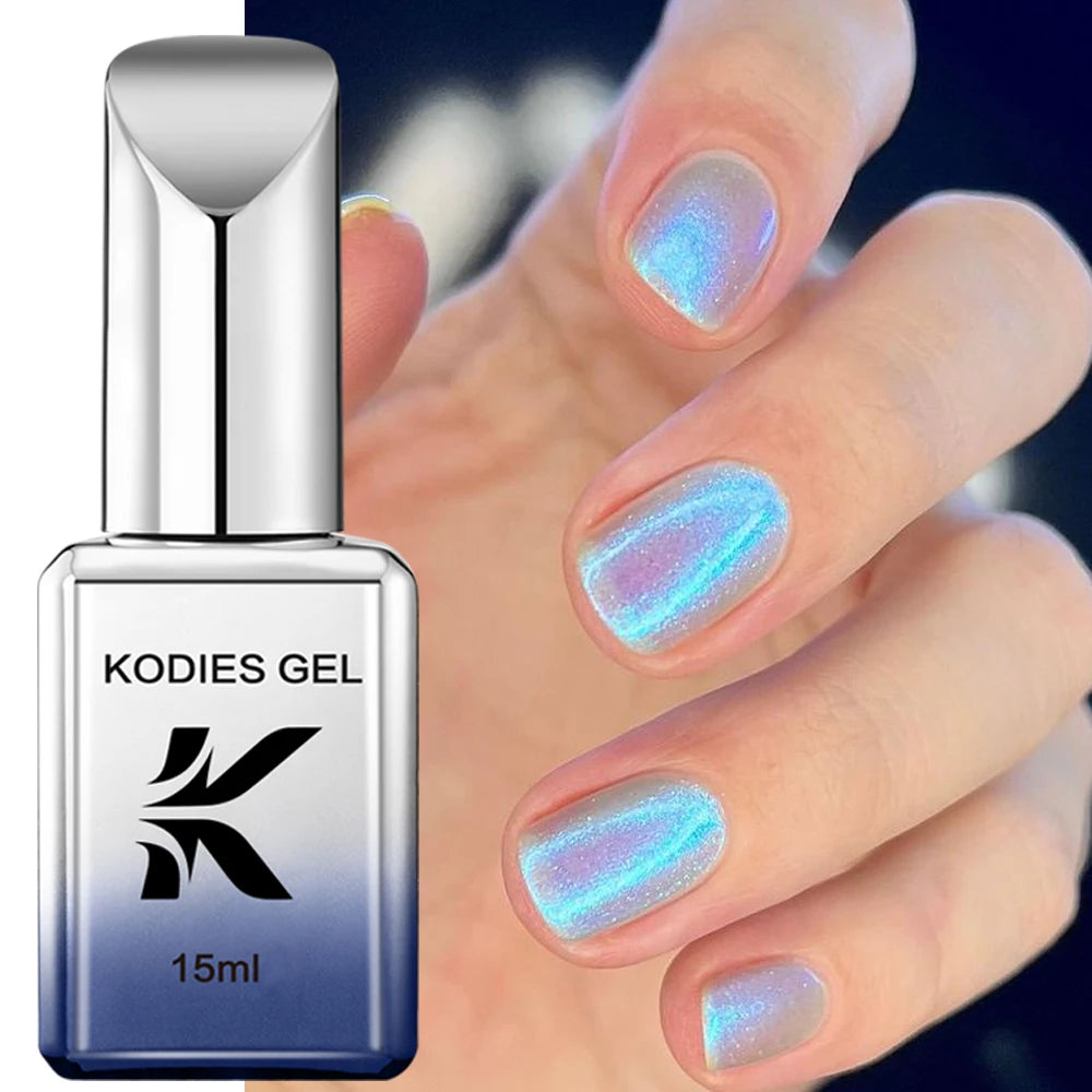 KODIES GEL Moonlight Cat Eye Gel Nail Polish Aurora Blue Strong Magnetic Nail Gel Varnish Semi Permanent UV Glimmer Manicure Art