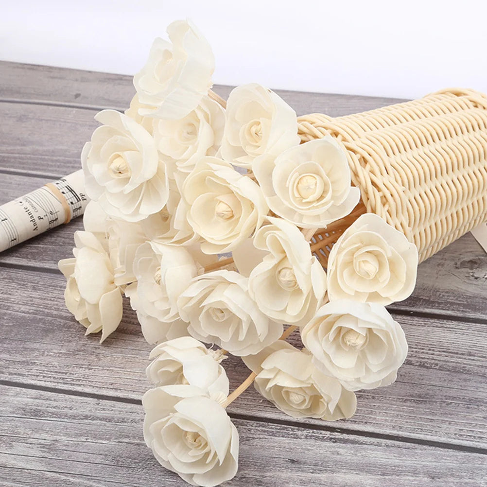 9 Pcs Aromatherapy Rattan Flower Essential Oil Diffuser Wedding Sticks for Car Household Wooden Room Dried Rods