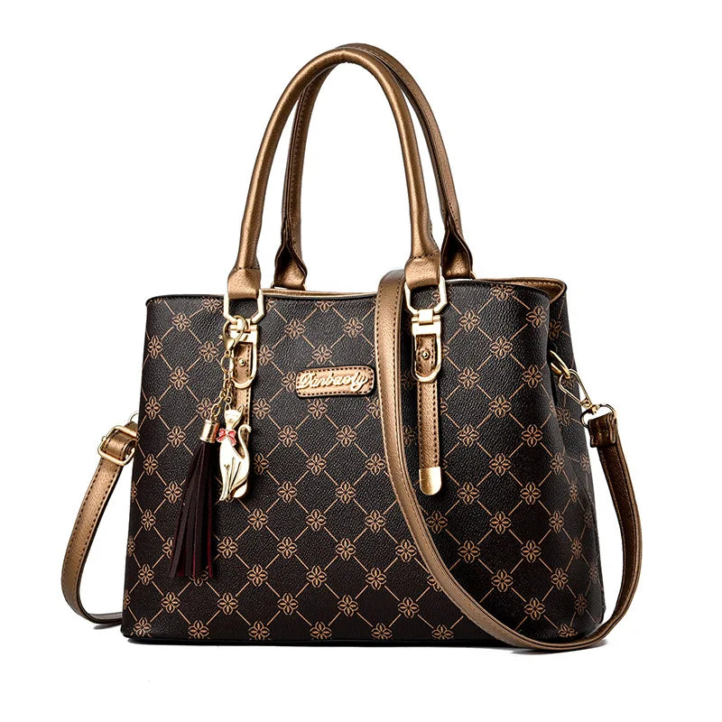 2025 Fashion New Women's Handbag High Quality Large Capacity Crossbody Bag Classic Retro Shoulder Bag Commuter Tote Bag Women