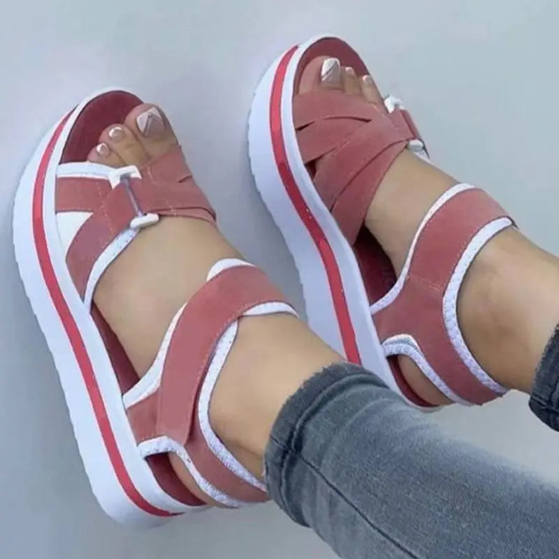 Summer Women Shoes Sandals Soft Women Shoe Breathable Walking Shoes Wedge Sandals Ladies Casual Women Sandal Female Footwear