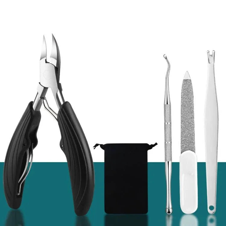 Profissional Toe Nail Clippers, cortador, ferramenta unha encravada, unhas grossas, pele morta,super afiada