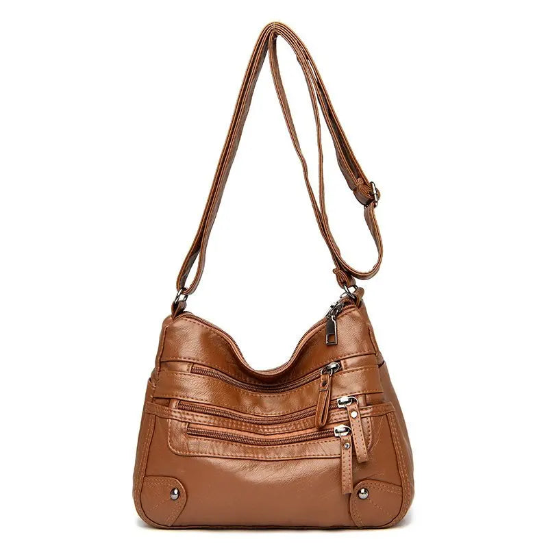 Bags For Women 2025 New Luxury Handbags Many Pocket Big Crossbody Bags Pu Leather High-Capacity Women Bags Designer Handbags